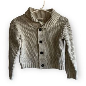 Kid's Baby B'Gosh Grey Knit Cardigan Sweater